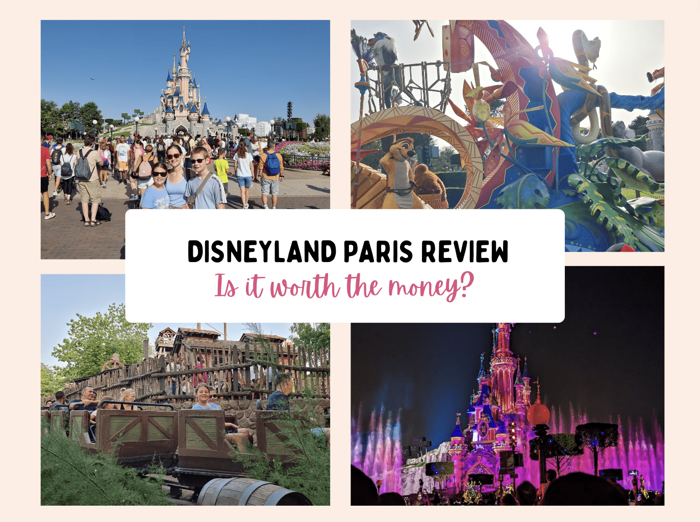 disneyland paris guide, review, frugal mum family photo, is it worth it title page, disneyland on a budget