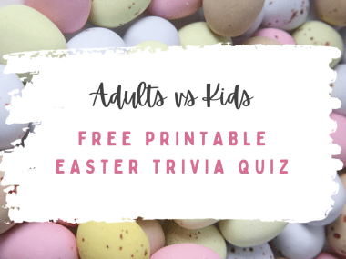 adults vs kids, free printable family easter quiz with answers, frugal mum, easter on a budget, games night
