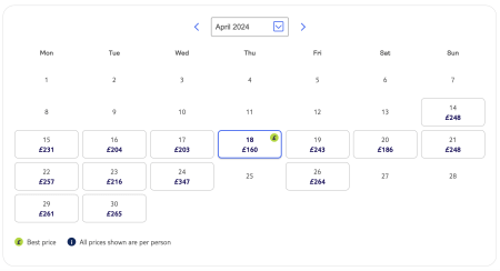 tui money saving tips article, frugal mum, calendar selection image to compare prices