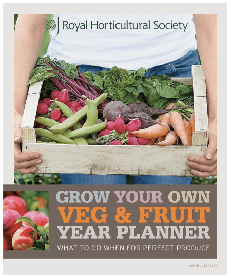 RHS 'Grow your own veg and fruit year planner', grow fruit and vegetables at home guide, frugal mum tips