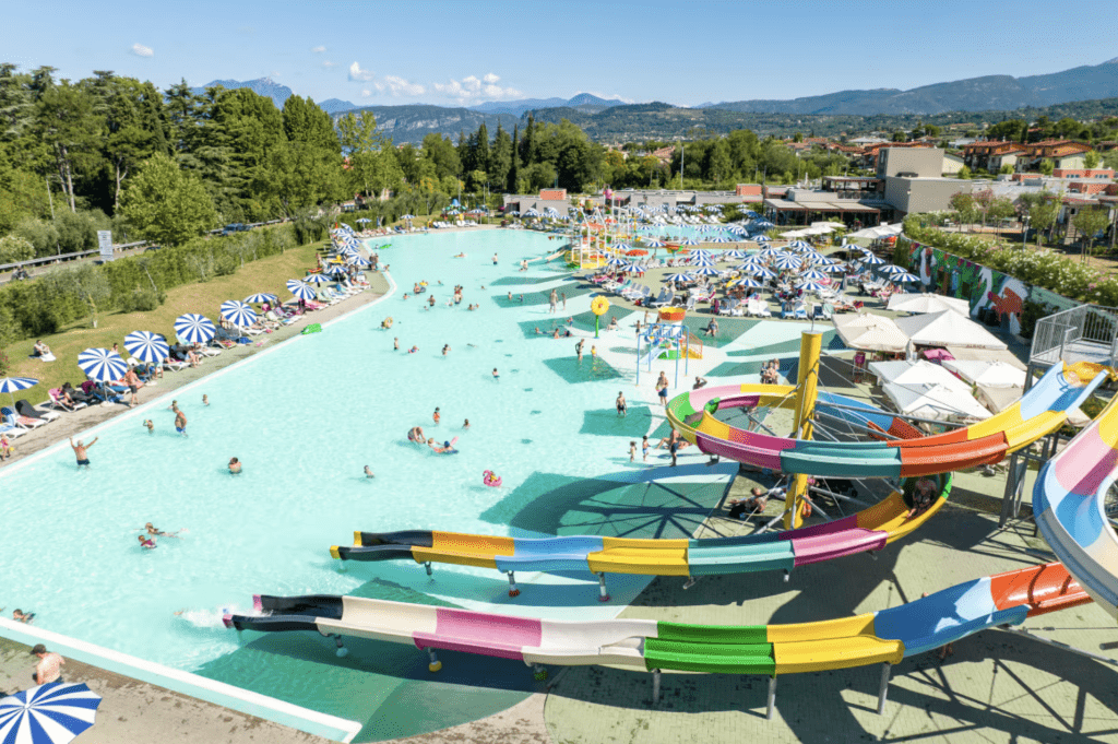 Eurocamp without a car, best car free holidays near an airport, frugal mum travel guide, photo of cisano san vito, lake garda, italy