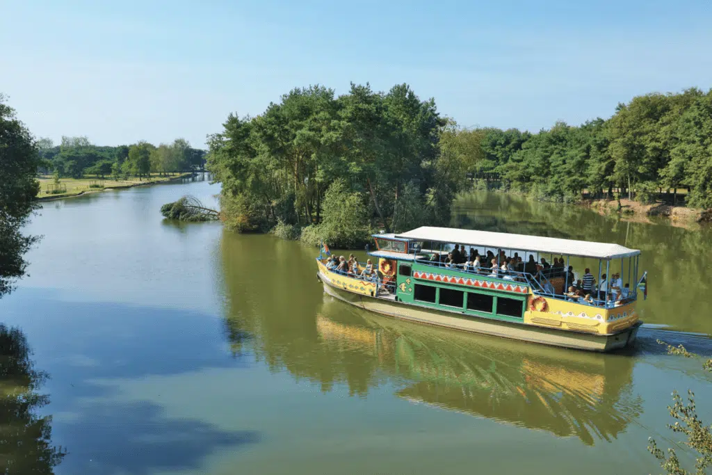 The 20 best Eurocamp holidays near theme parks, photo of beekse bergen lake resort boat, frugal mum travel guide, the netherlands