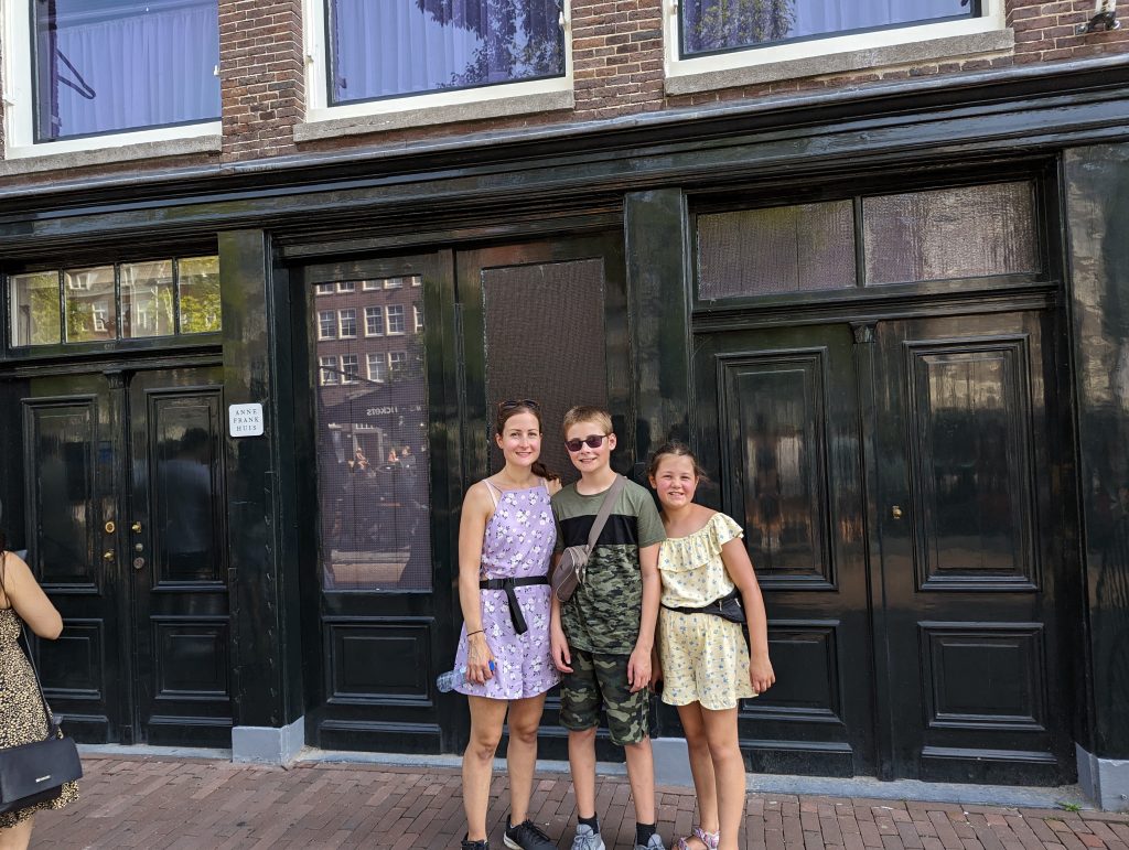 Amsterdam photo, reasons to visit netherlands with kids, frugal mum photo and article, anne frank house
