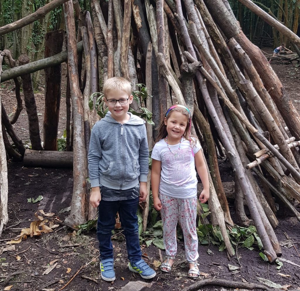 Kent with Kids, Bedgebury National Pinetum Review, Goudhurst, frugal mum children wooden den