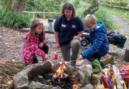 frugal mum children, halloween activity, campfire with marshmallows, Brockhill country park, Hythe, Kent