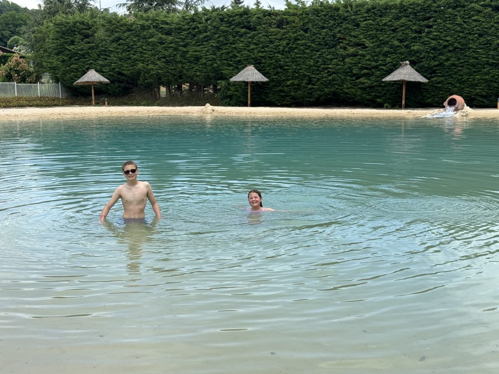 Eurocamp Holiday Review, Chateau de Galaure Campsite, France, frugal mum review, photo of lagoon pool
