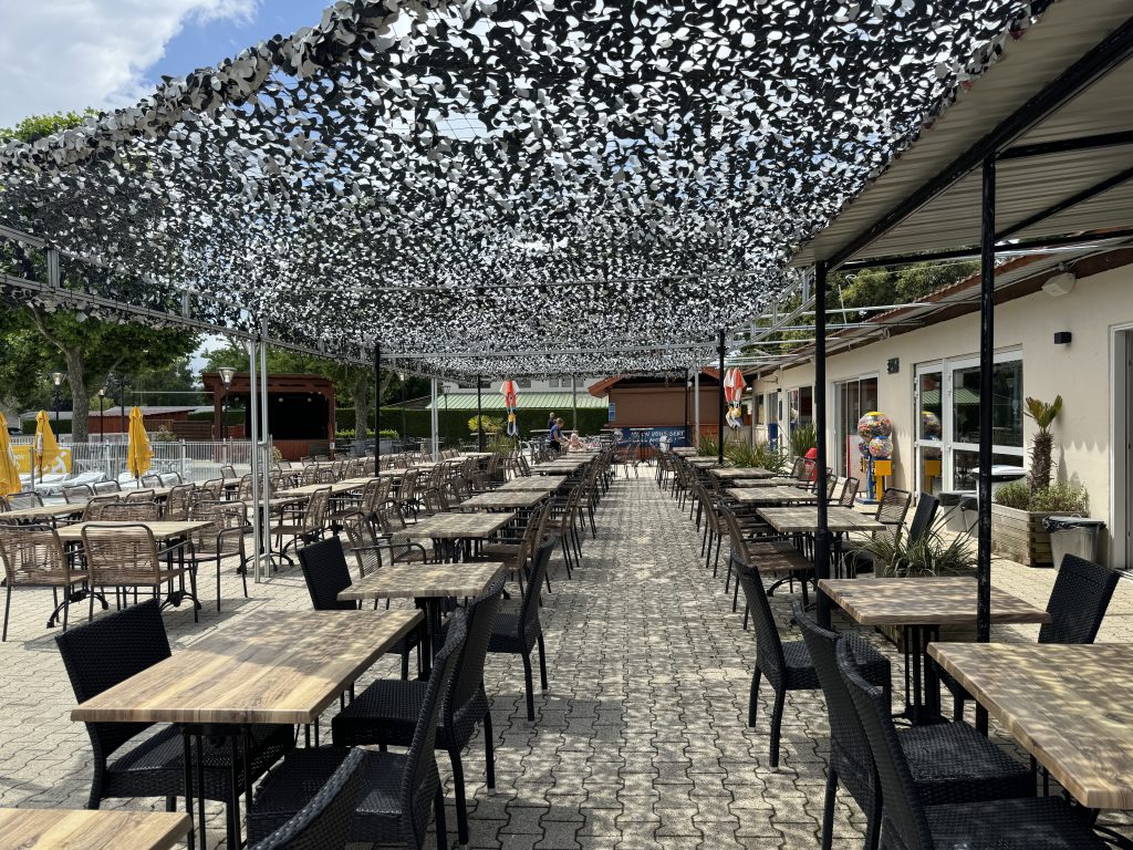 Eurocamp Holiday Review, Chateau de Galaure Campsite, France, frugal mum review, photo of restaurant