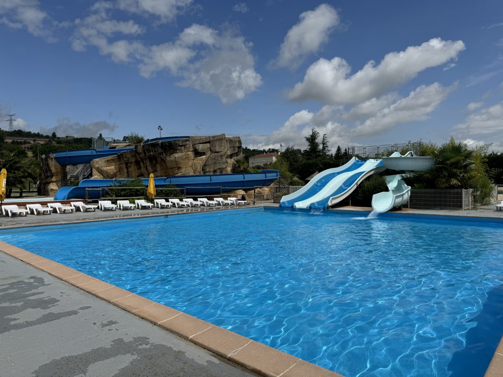 Eurocamp Holiday Review, Chateau de Galaure Campsite, France, frugal mum review, photo of swimming pool