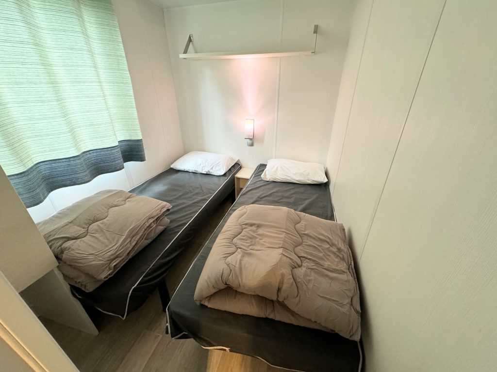 Eurocamp Holiday Review, Chateau de Galaure Campsite, France, frugal mum review, photo of comfort accommodation