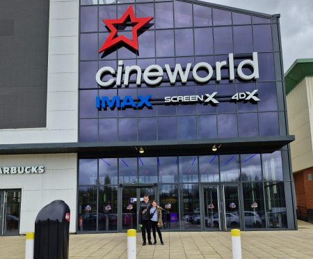 Kent, Kids, best indoor attractions, entertain family, rainy day out, review, frugal mum photo children outside cineworld cinema