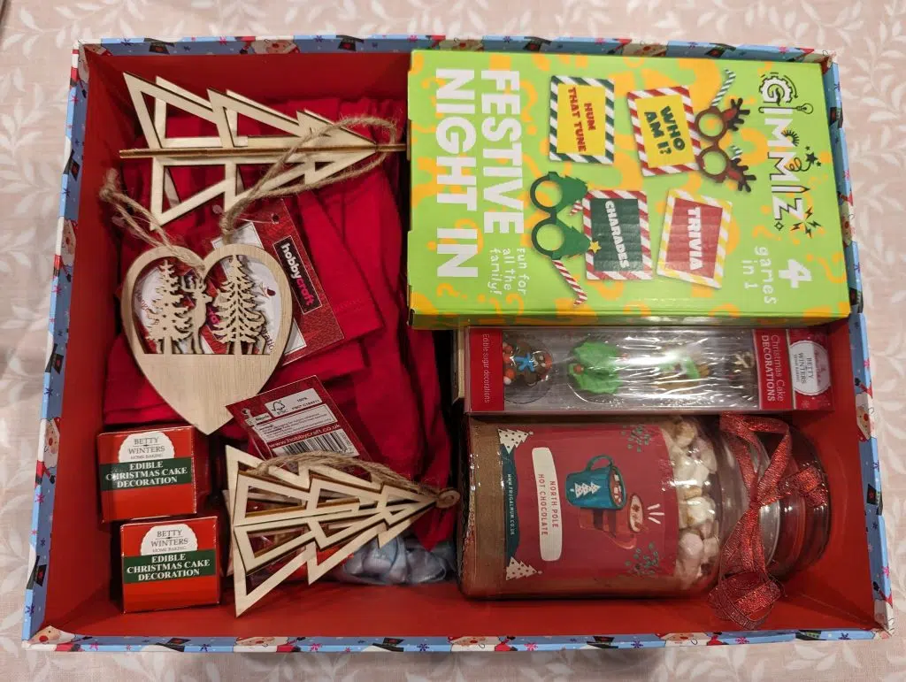frugal mum, december box ideas, free printables kids activities, budget family christmas