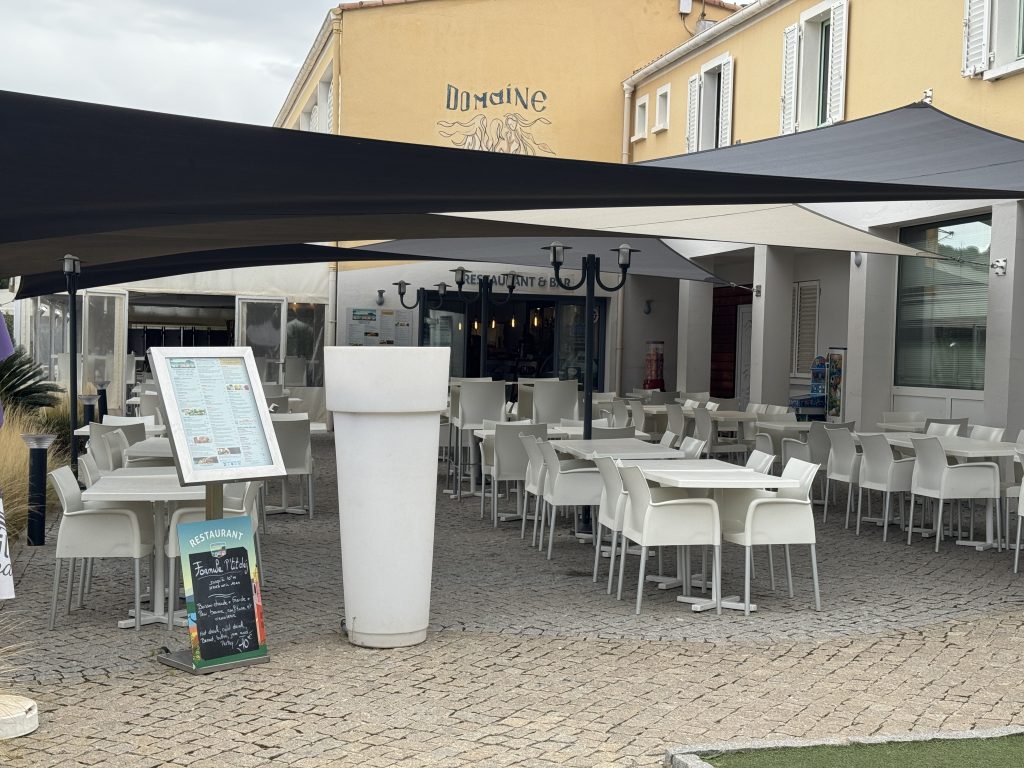 Eurocamp Holiday Review, Domaine des Naiades, Grimaud, South of France, frugal mum photo restaurant