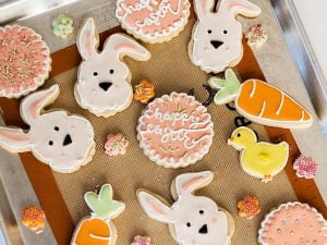 5 cheap and easy Easter baking recipes, frugal mum, easter biscuits title page