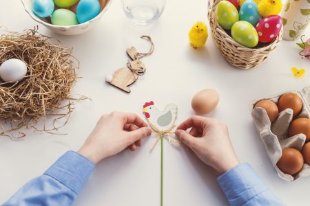 diy easter craft tips, frugal mum, easter on a budget, child crafting photo