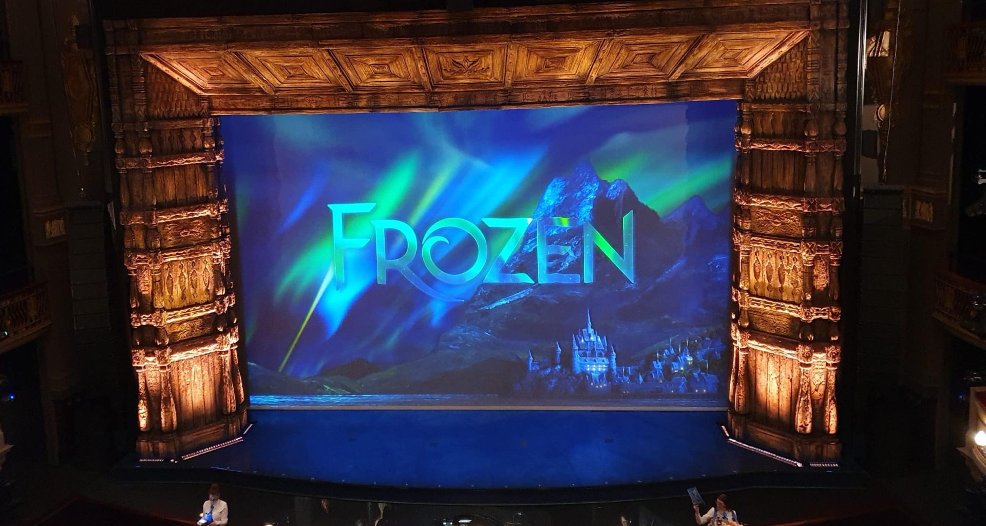 Theatre Royal Drury Lane, London, frozen the musical stage, frugal mum review, photo