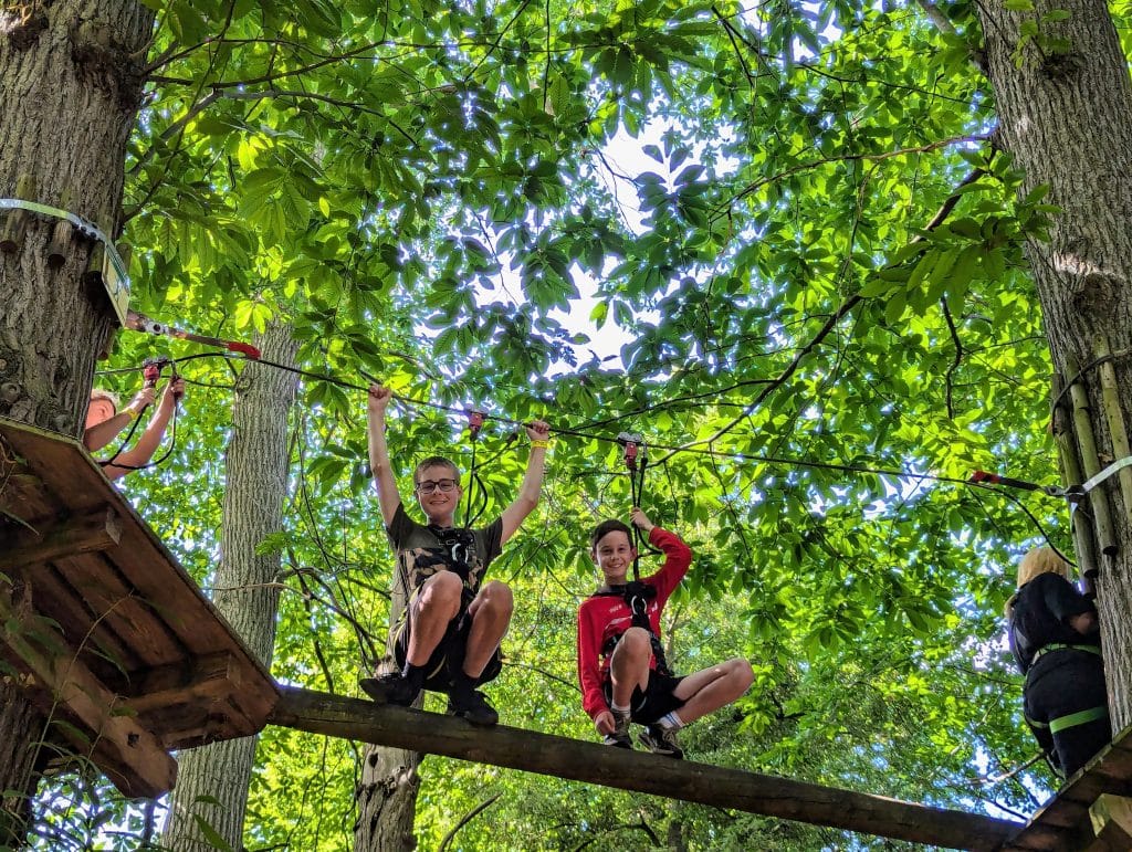 Kent with Kids, Go Ape at Leeds Castle Guide and Review, frugal mu, treetop adventure plus photos