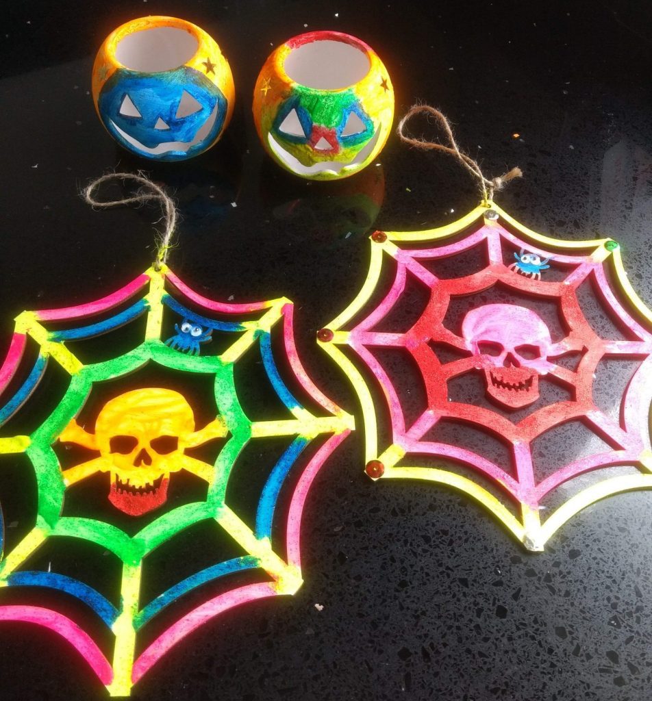 painted halloween decorations