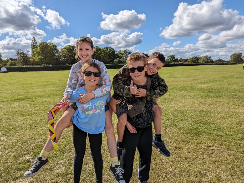 Free Day Out with the Kids, headcorn aerodrome, Kent, frugal mum photo of children