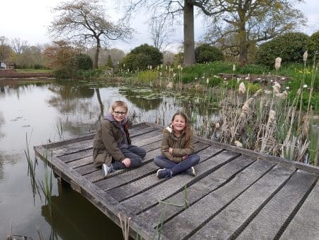 Kent with Kids, Hole Park, Rolvenden, day out, frugal mum children by pond