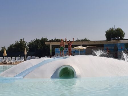 Camping Village Fabulous, Rome, Italy, swimming pool dome, Eurocamp holiday review, frugal mum photo