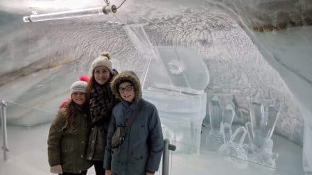 Jungfraujoch, switzerland, glacier, snow, mountain, frugal mum family, eurocamp holiday, interlaken, photo, children in ice palace