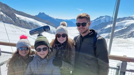 Jungfraujoch, switzerland, glacier, snow, mountain, frugal mum family, view, eurocamp holiday, interlaken, review, photo