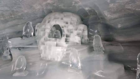 Jungfraujoch, switzerland, glacier, snow, mountain, frugal mum review, eurocamp holiday, interlaken, photo of sculpture in ice palace