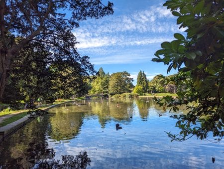 kearsney abbey, parks, dover, kent, view of lake, free day out