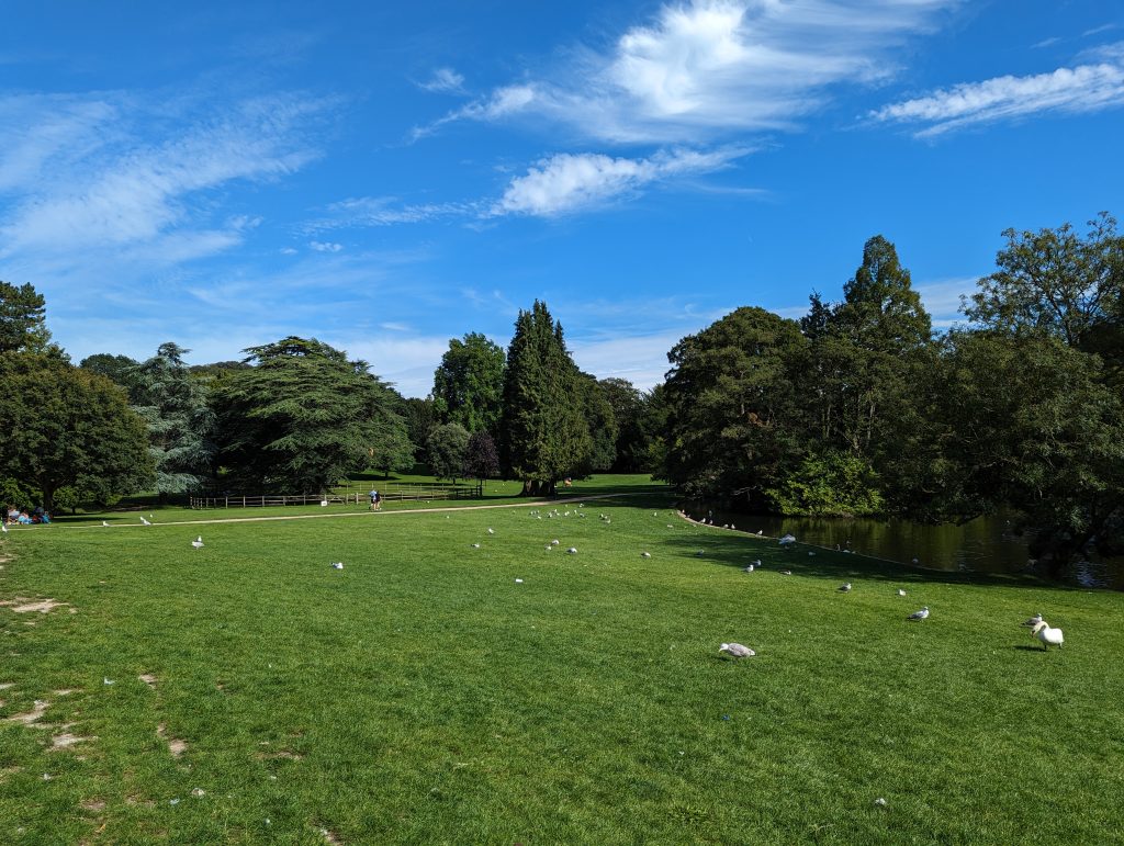 Kent with Kids: Kearsney Abbey and Russell Gardens, Dover, free day out, frugal mum photo of grass area