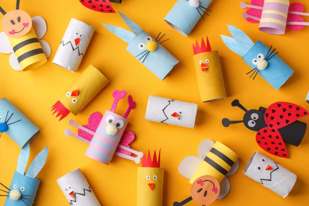 Easter holiday activities on a budget, 15 ways to have DIY family fun with the kids, frugal mum tips, craft, toilet roll tubes, junk