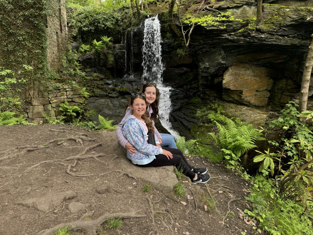 peak district with kids, lumsdale waterfall photo, free family day out, frugal mum, uk staycation