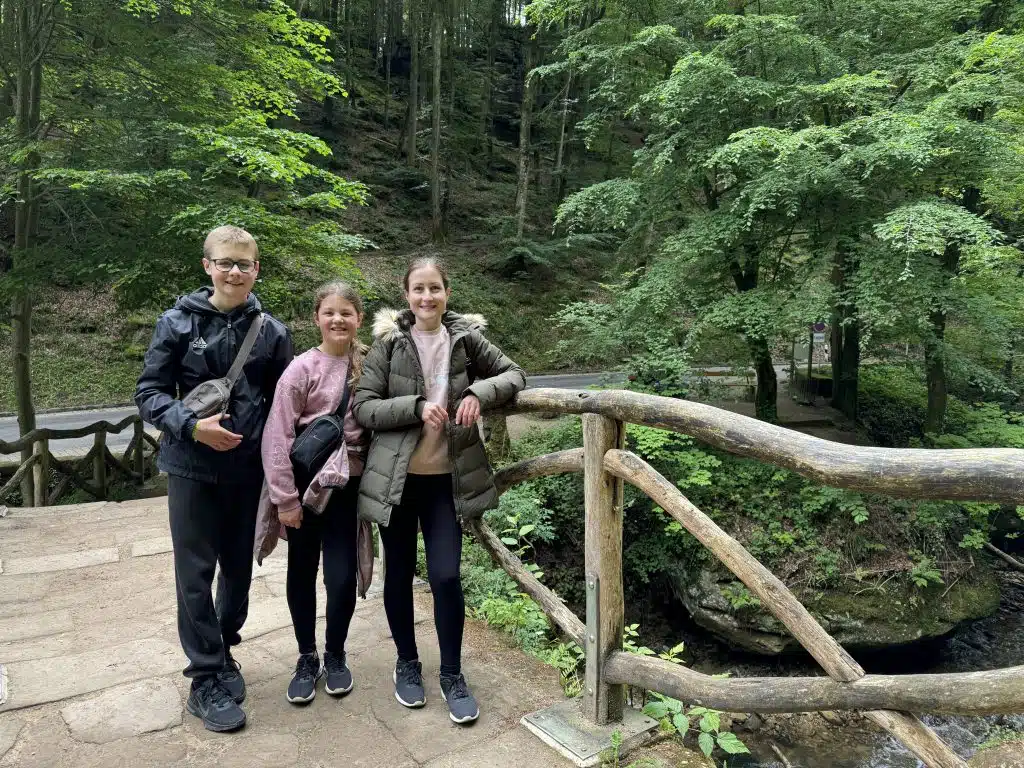 Luxembourg family holiday itinerary, the best things to see and do with kids, frugal mum guide, photo of schiessentumpel waterfalls