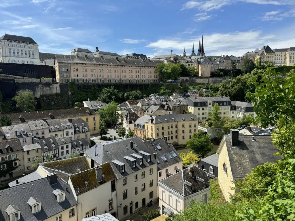 Eurocamp Holiday Review, Birkelt Village Campsite, Larochette, Luxembourg, frugal mum photo view of city
