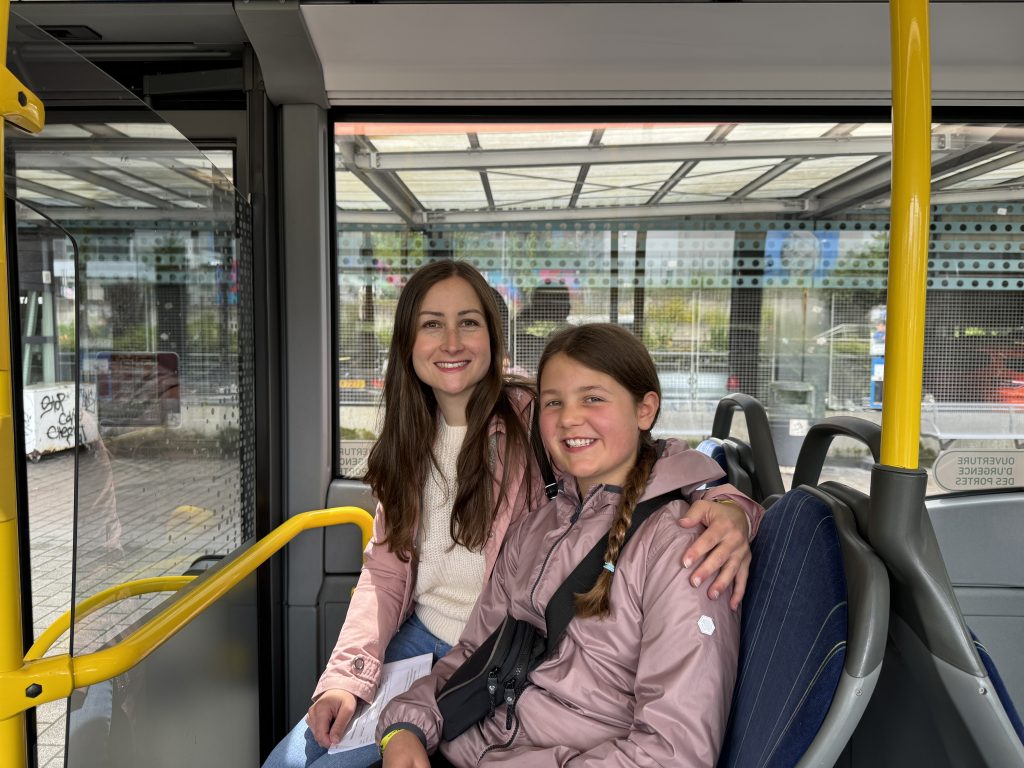 10 reasons why you should visit Luxembourg with kids, frugal mum photo on bus luxembourg city