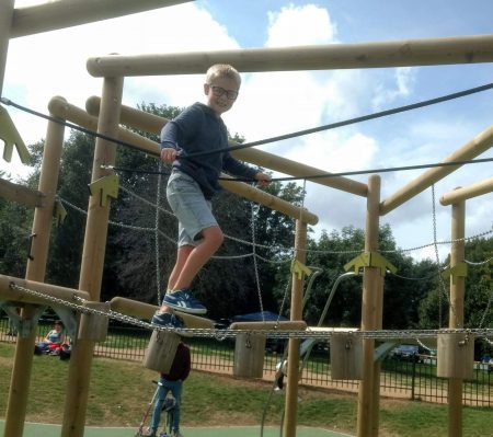 Day Out with the Kids, Mote Park Review, Maidstone, Kent, frugal mum child playing in park
