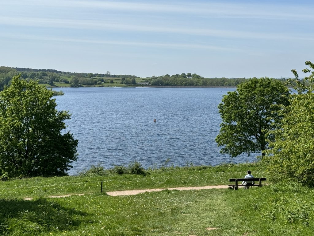 foremark reservoir, frugal mum photo of lake view, bretby knights lodges review