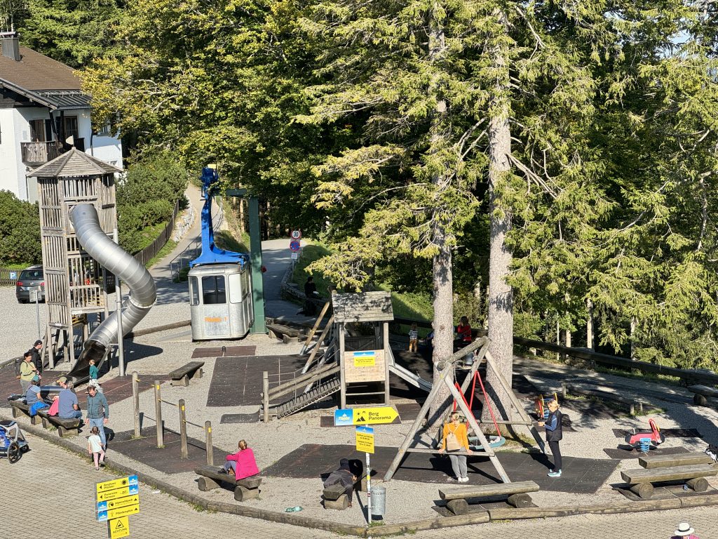 Austria with kids, Pfänder Mountain Cable Car review, frugal mum photo of playground
