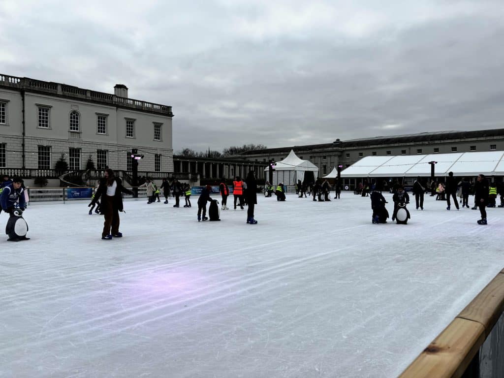 Day out with the kids, Queen's House Ice Rink Greenwich, London Christmas Ice Skating Review, Frugal mum photo