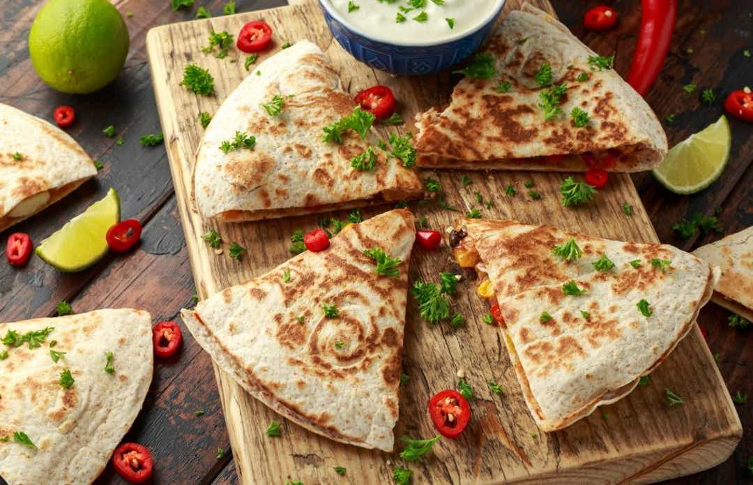Family meals on a budget, Leftovers chicken quesadillas recipe