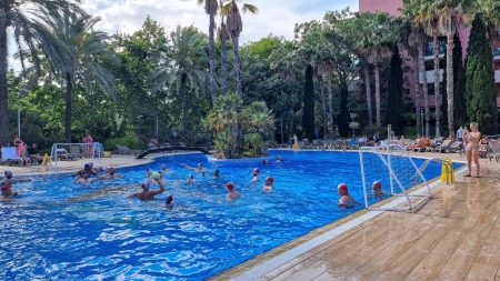 villa romana hotel, ohtels, salou, costa dorada, spain, swimming pool, water polo