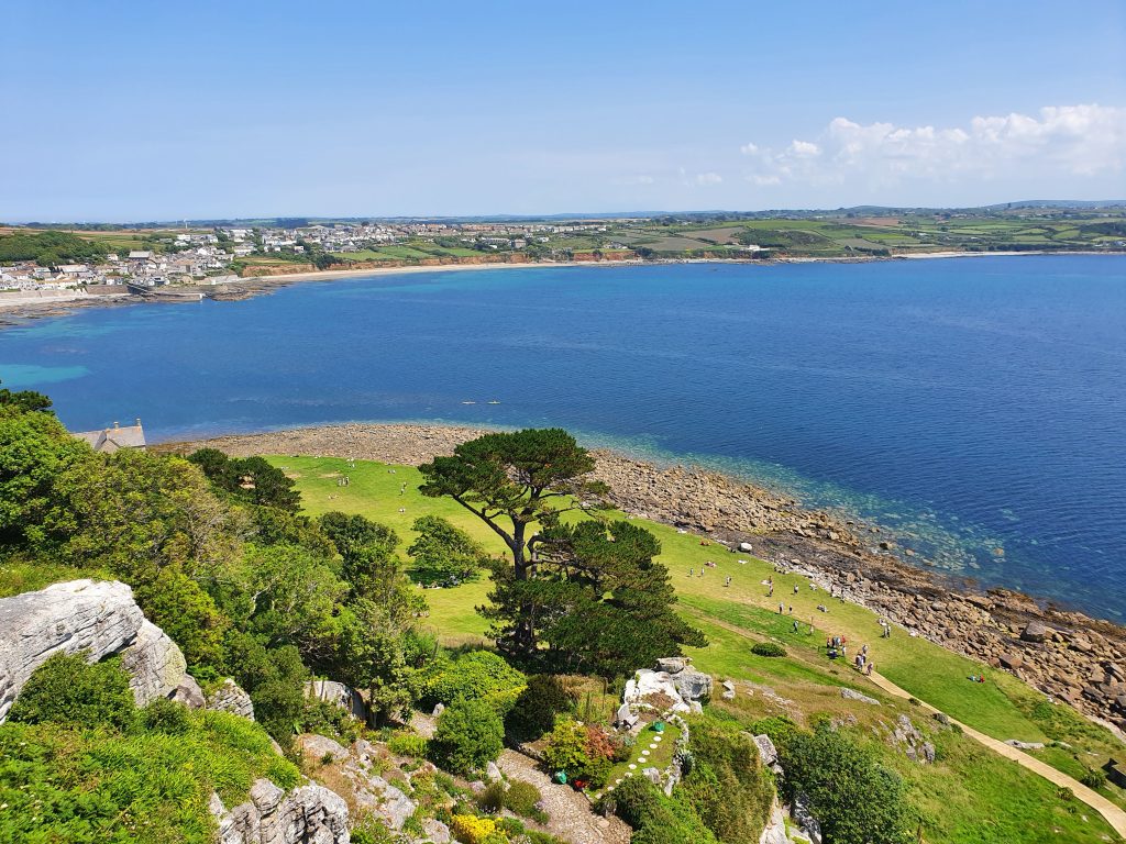 Cornwall family attractions, St Michael's Mount, National Trust, frugal mum photo of view, review