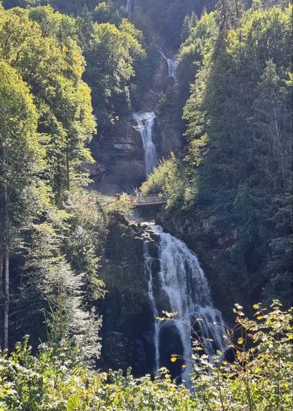 Switzerland, Giessbach Falls, Brienz, view of waterfall, frugal mum photo, eurocamp holiday review, manor farm campsite
