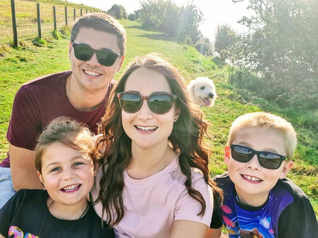 Folkestone 3 Peaks Challenge, Free Day Out with the Kids, Kent, nature walk, hills, frugal mum family photo