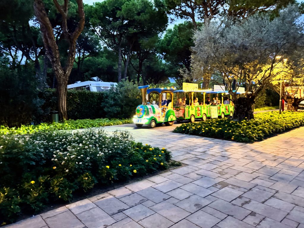 Eurocamp Holiday Review: Union Lido, Venetian Riviera, Italy, frugal mum photo, train