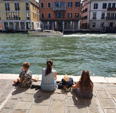 boats, italy, venice, northern italy, eurocamp road trip, frugal mum review, photo, family holiday, canal picnic