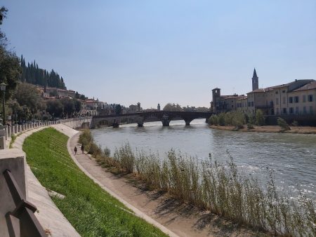 verona, northern italy, river, eurocamp road trip, budget trip with kids, frugal mum review, photo, family holiday