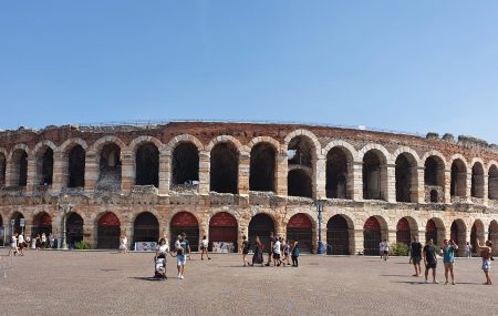 Verona Arena, Italy, kids, eurocamp holiday review, frugal mum photo, camping cisano san vito