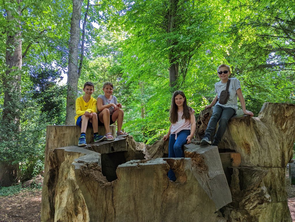 frugal mum photo, walmer castle play area with children 